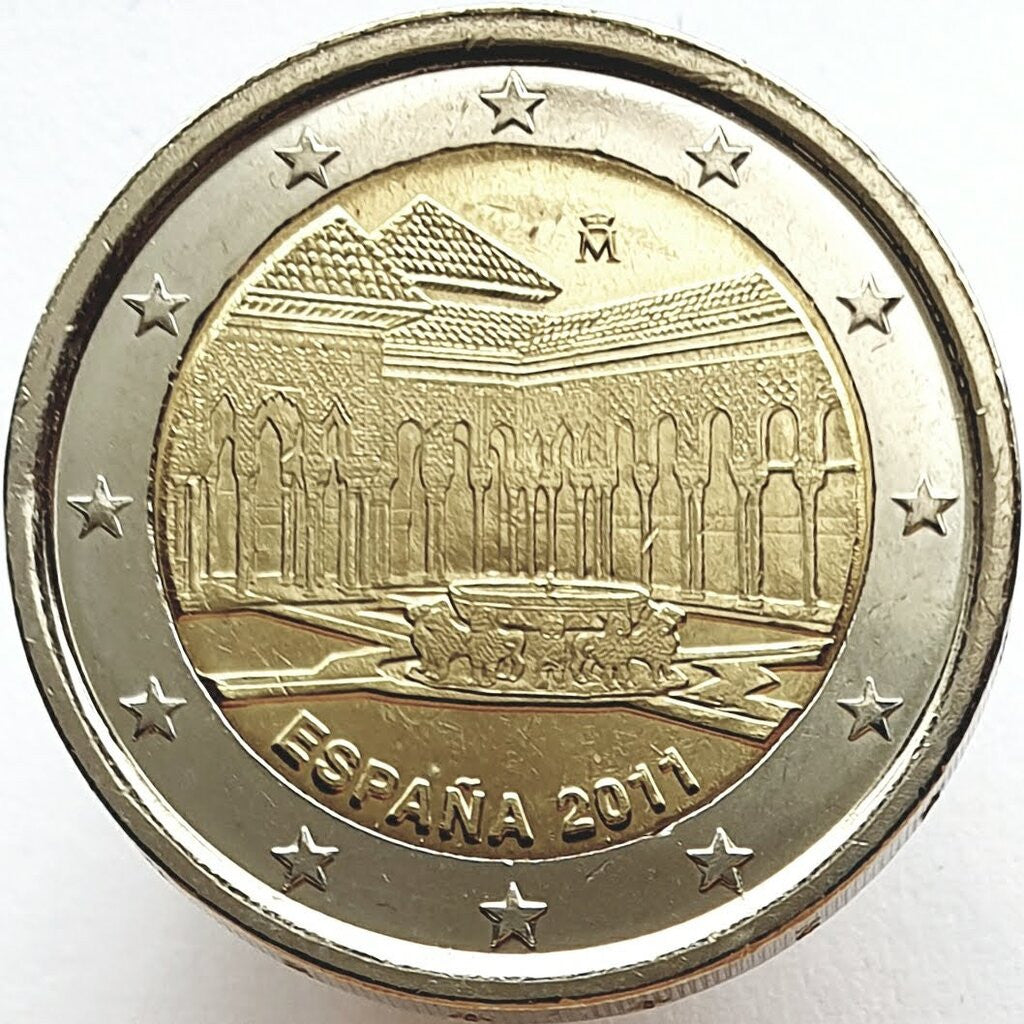 Hiszpania 2 euro 2011 UNESCO - Alhambra - Dziedziniec Lwów