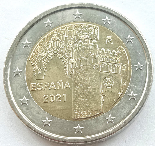 Hiszpania 2 euro 2021 Historyczne miasto Toledo