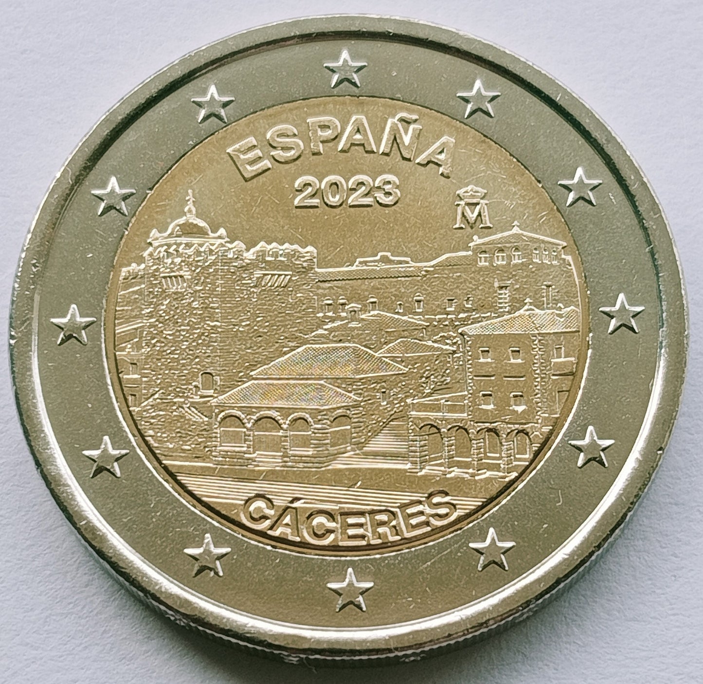 Hiszpania 2 euro 2023 UNESCO - Stare Miasto Cáceres