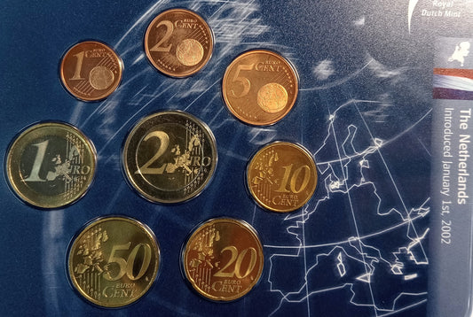 Holandia 2001 zestaw monet 1 cent do 2 euro