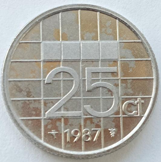 Holandia 25 Cent 1987