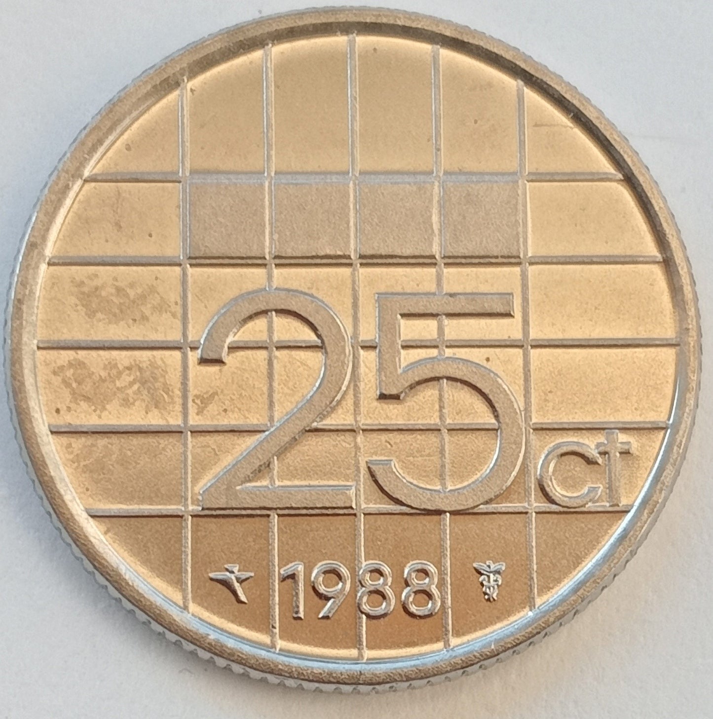 Holandia 25 Cent 1988