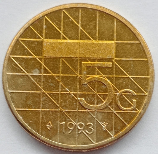 Holandia 5 Gulden 1993