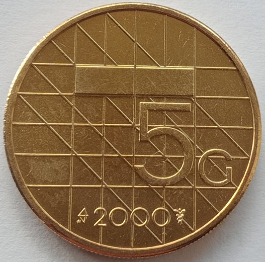 Holandia 5 Gulden 2000