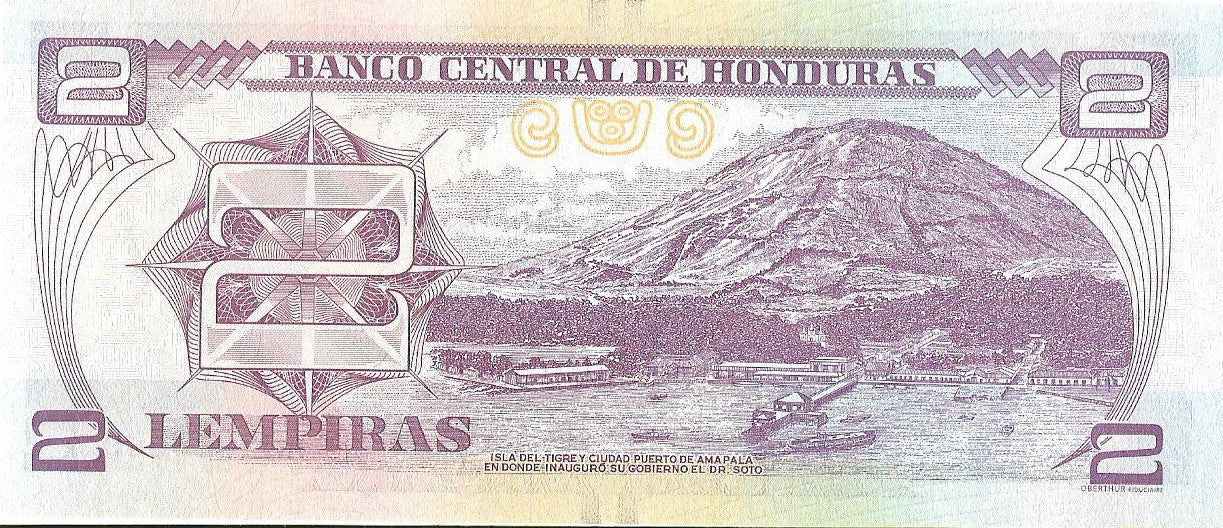Honduras 2 Lempira 2019 - UNC