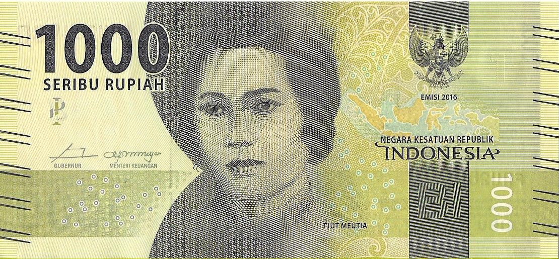 Indonezja 1 000 Rupi 2016 - UNC