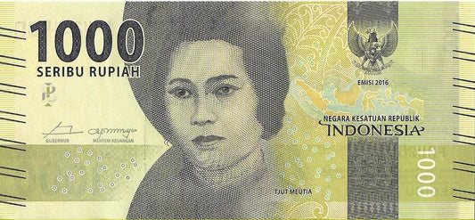 Indonezja 1 000 Rupi 2016 - UNC