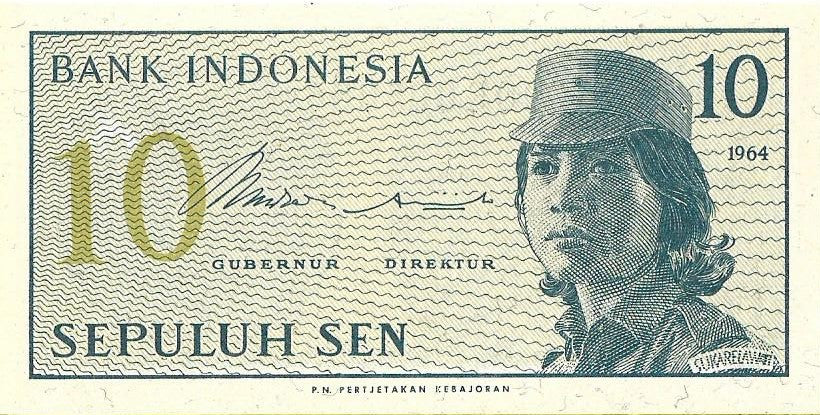 Indonezja 10 Sen 1964 - UNC