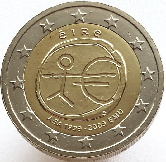 Irlandia 2 euro 2009 10-lecie wprowadzenia systemu euro (Irlandia)