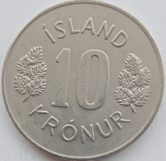Islandia 10 Koron 1974 (herb)