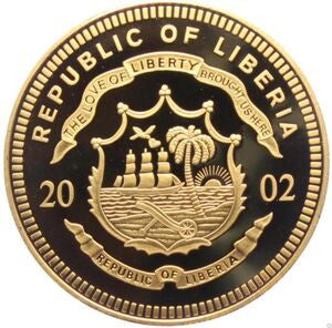 Liberia 10 Dolarów 2002 ECU - Austria