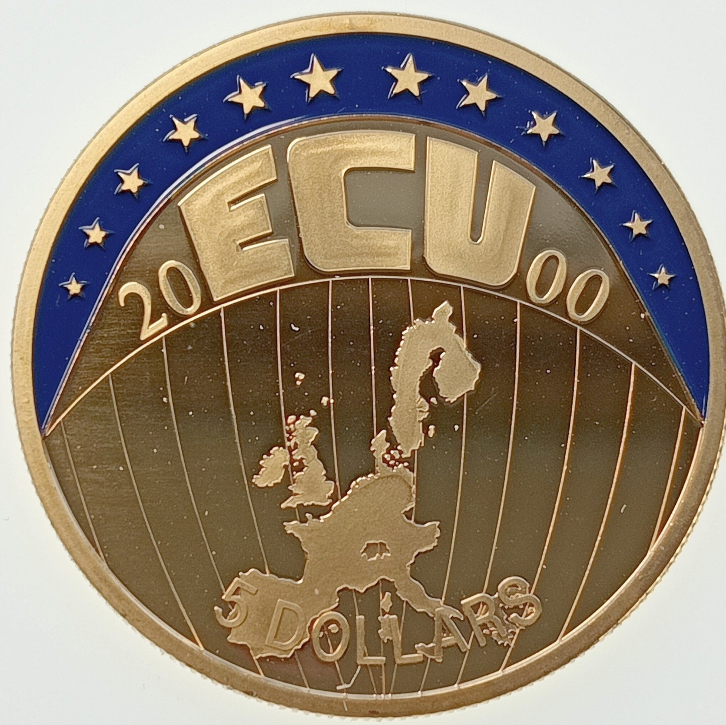 Liberia 5 Dolarów 2000 ECU - Unia Europejska