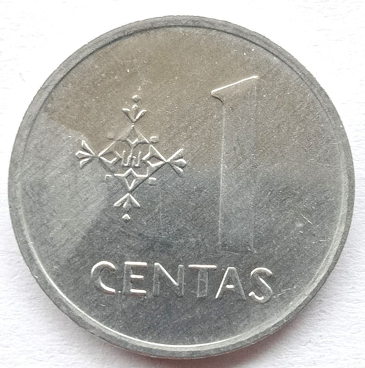 Litwa 1 Centów 1991