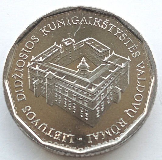 Litwa 1 Lit 2005 Odbudowa Pałacu Królewskiego