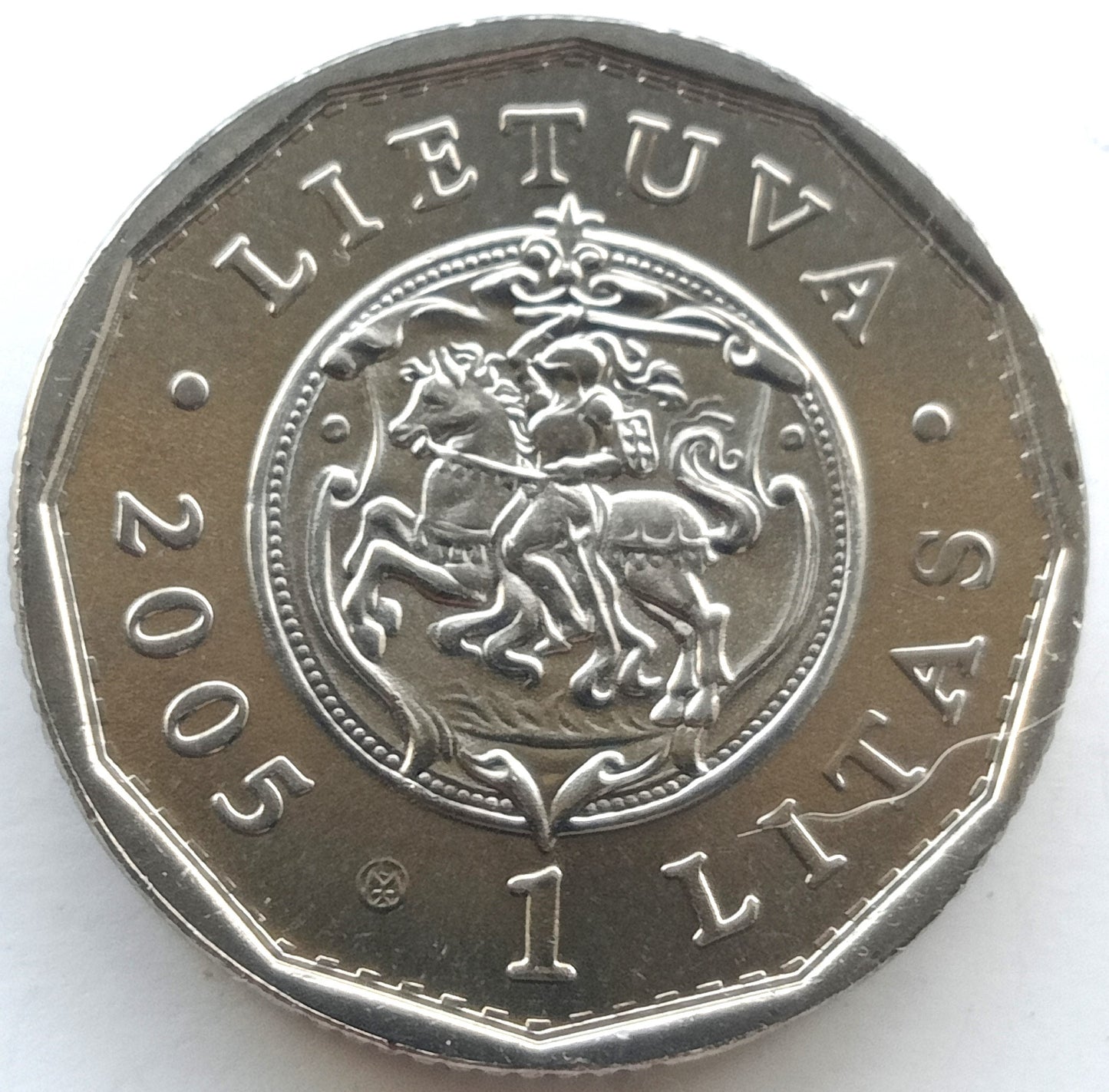 Litwa 1 Lit 2005 Odbudowa Pałacu Królewskiego