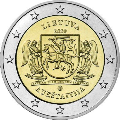 Litwa 2 euro 2020 Auksztota