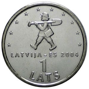Łotwa 1 Łat 2004 Spriditis z łopatą