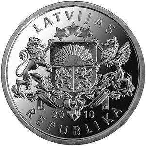 Łotwa 1 Łat 2010 Ropucha