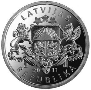 Łotwa 1 Łat 2011 Kufel z piwem
