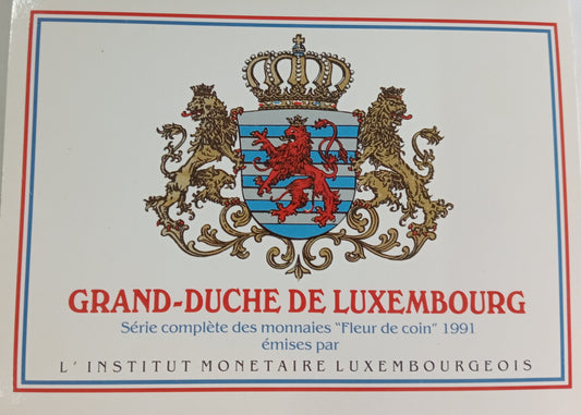 Luksemburg 1991 zestaw menniczy