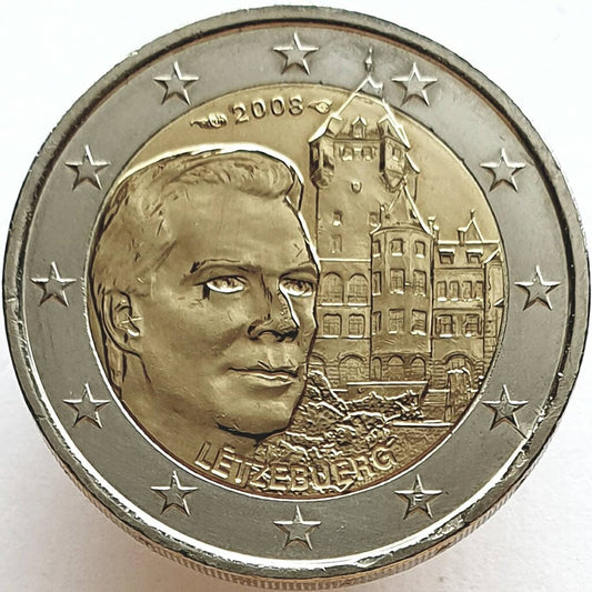Luksemburg 2 euro 2008 Zamek Berg