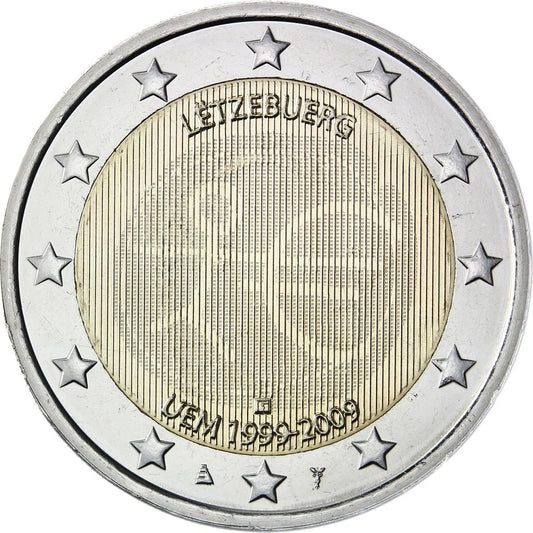Luksemburg 2 euro 2009 10-lecie wprowadzenia systemu euro (Luksemburg)