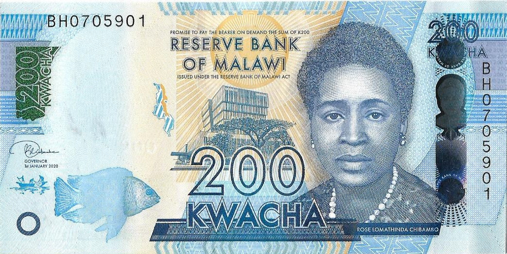 Malawi 200 Kwacha 2020 - UNC