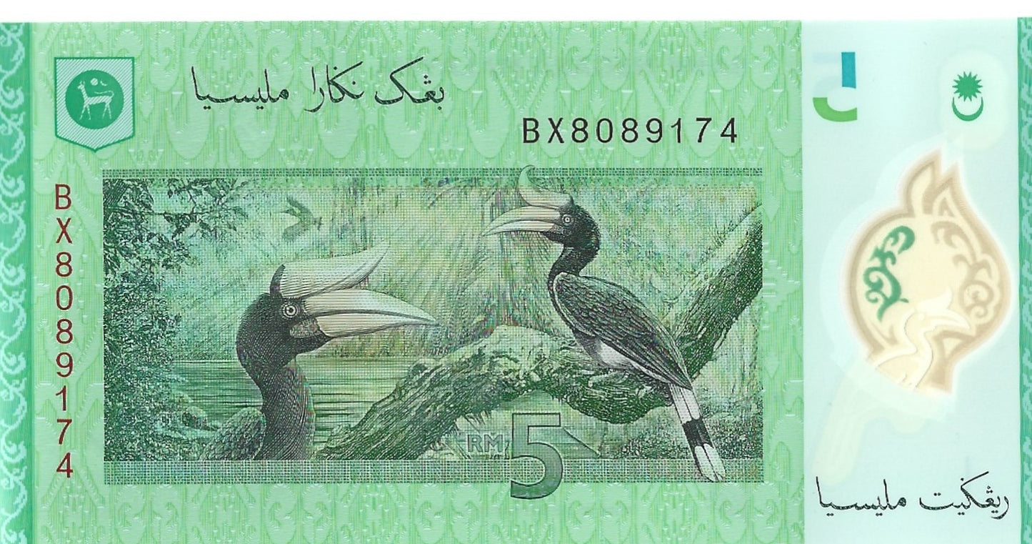 Malezja 5 Ringgit 2011 - UNC