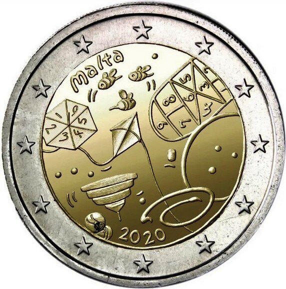 Malta 2 euro 2020 Maltańskie zabawy dziecięce