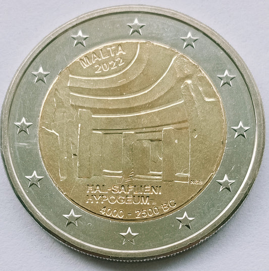 Malta 2 euro 2022 Hal Saflieni Hypogeum