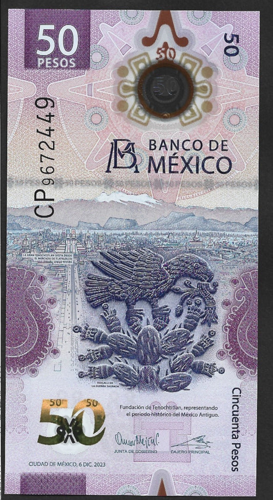 Meksyk 50 Peso 2021 - UNC