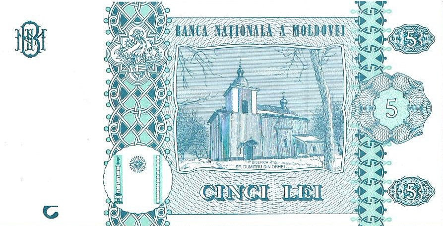 Mołdawia 5 Lej 2015 - UNC