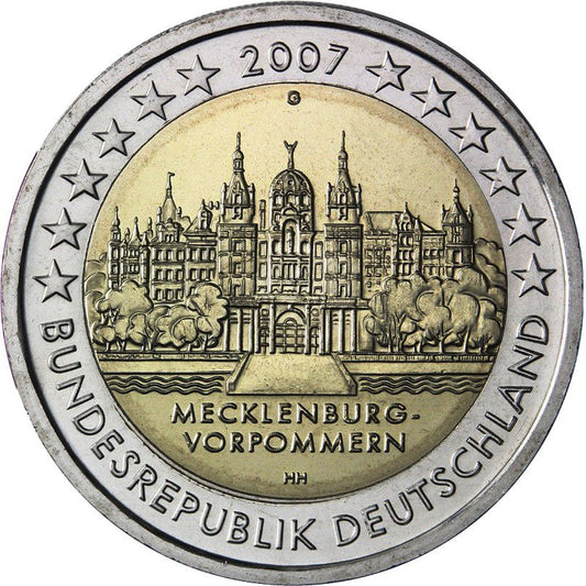 Niemcy 2 euro 2007 Meklemburgia-Pomorze Przednie