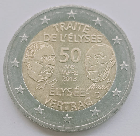 Niemcy 2 euro 2013 50 rocznica Traktatu Elizejskiego (Niemcy)