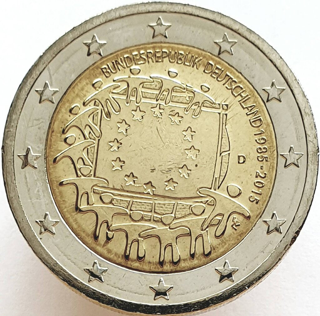 Niemcy 2 euro 2015 30-lecie istnienia flagi europejskiej (Niemcy)