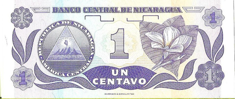 Nikaragua 1 Centavo 1991 - UNC
