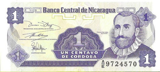 Nikaragua 1 Centavo 1991 - UNC