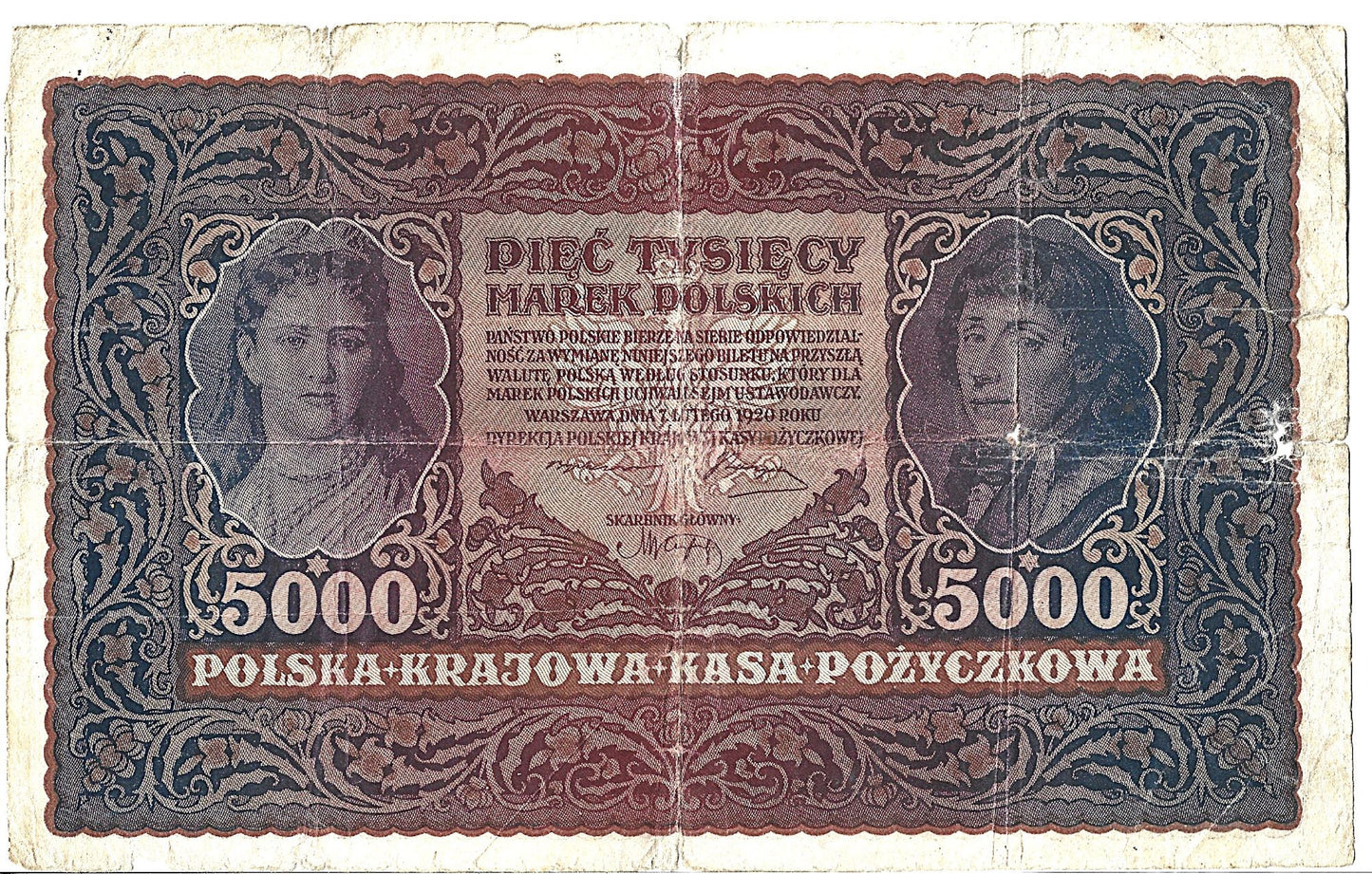 Polska 5000 Marek polskich 1920 - G