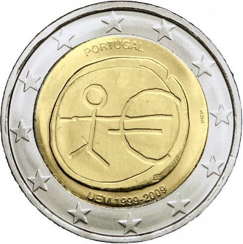 Portugalia 2 euro 2009 10-lecie wprowadzenia systemu euro (Portugalia)