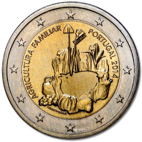 Portugalia 2 euro 2014 Międzynarodowy Rok Rolnictwa Rodzinnego