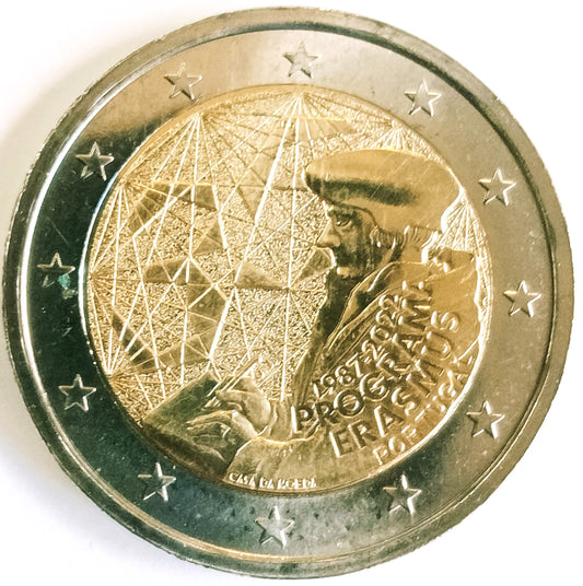 Portugalia 2 euro 2022 35 lat programu Erasmus