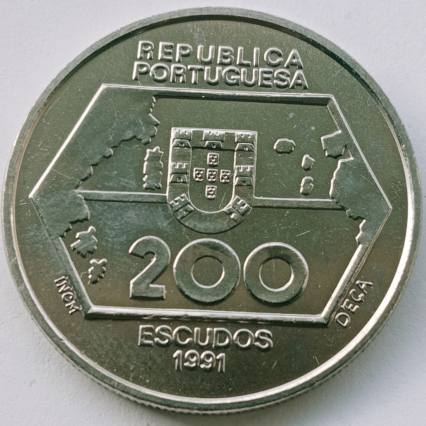 Portugalia 200 Eskudo 1991 Nawigacja na zachód