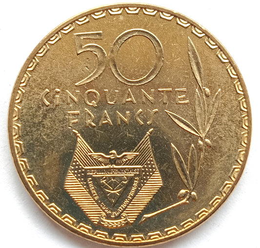 Rwanda 50 Franków 1977