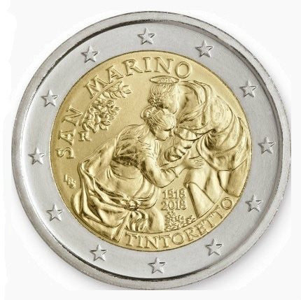 San Marino 2 euro 2018 500 rocznica urodzin Tintoretta