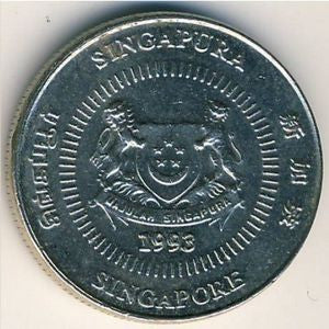 Singapur 10 Centów 1993
