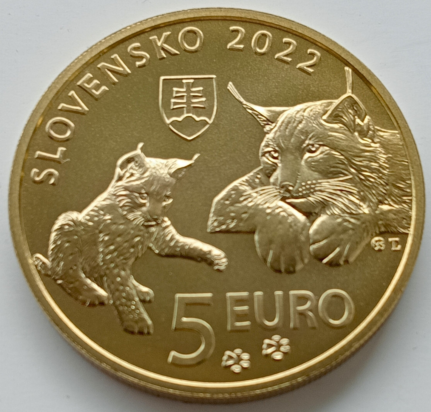 Słowacja 5 euro 2022 Ryś