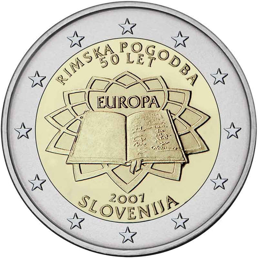 Słowenia 2 euro 2007 50-lecie Traktatu Rzymskiego (Słowenia)