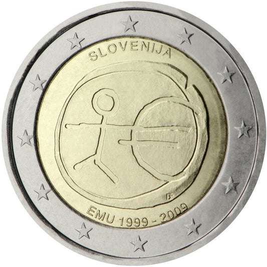Słowenia 2 euro 2009 10-lecie wprowadzenia systemu euro (Słowenia)