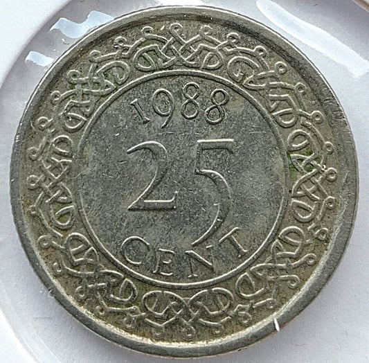 Surinam 25 Cent 1988