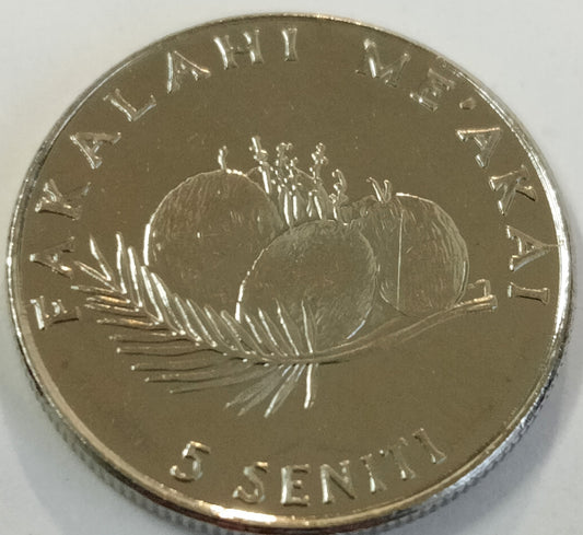 Tonga 5 Seniti 2005 - magnetyczna